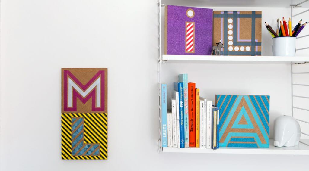 We Like Mondays // WLKMNDYS // Happy Monday DIY // Buchstabenbilder