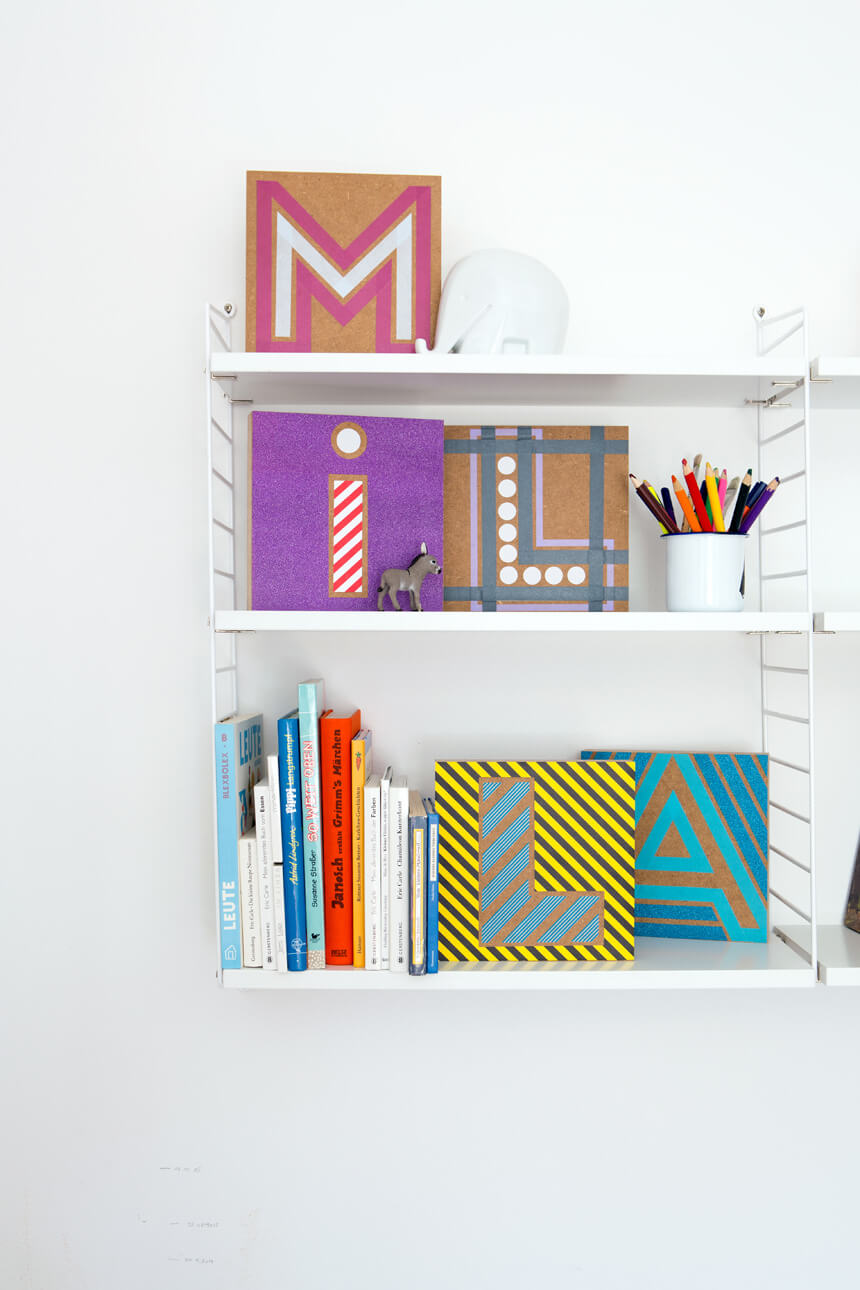 We Like Mondays // WLKMNDYS // Happy Monday DIY // Buchstabenbilder