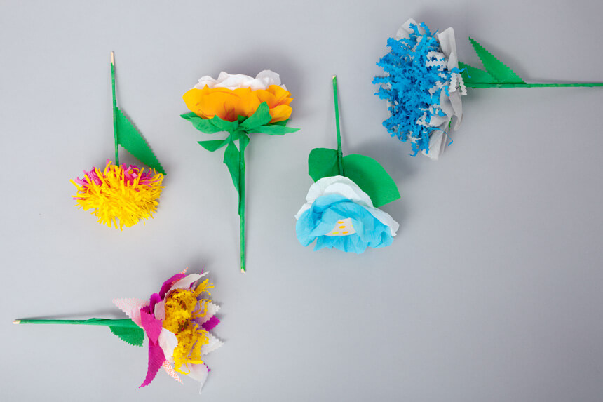 DIY Papierblumen basteln