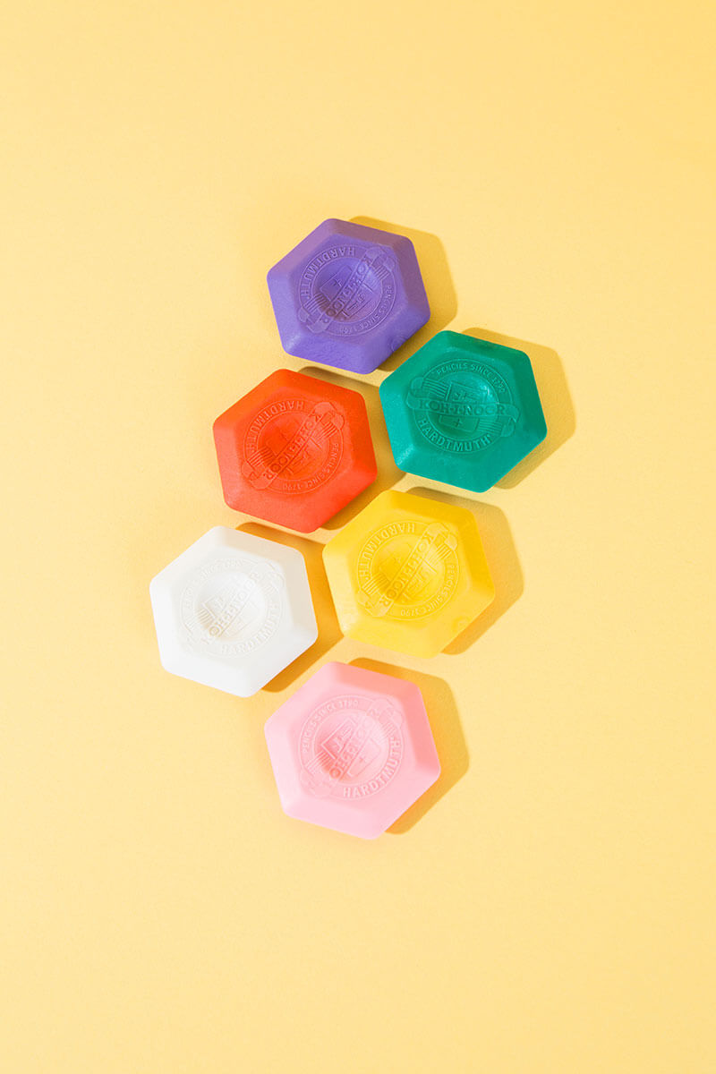 Hexagon Radierer – 3er Set