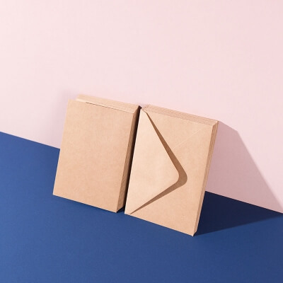 Blanko Kartenset Kraftpapier für Basteln und DIY Projekte - WLKMNDYS Shop