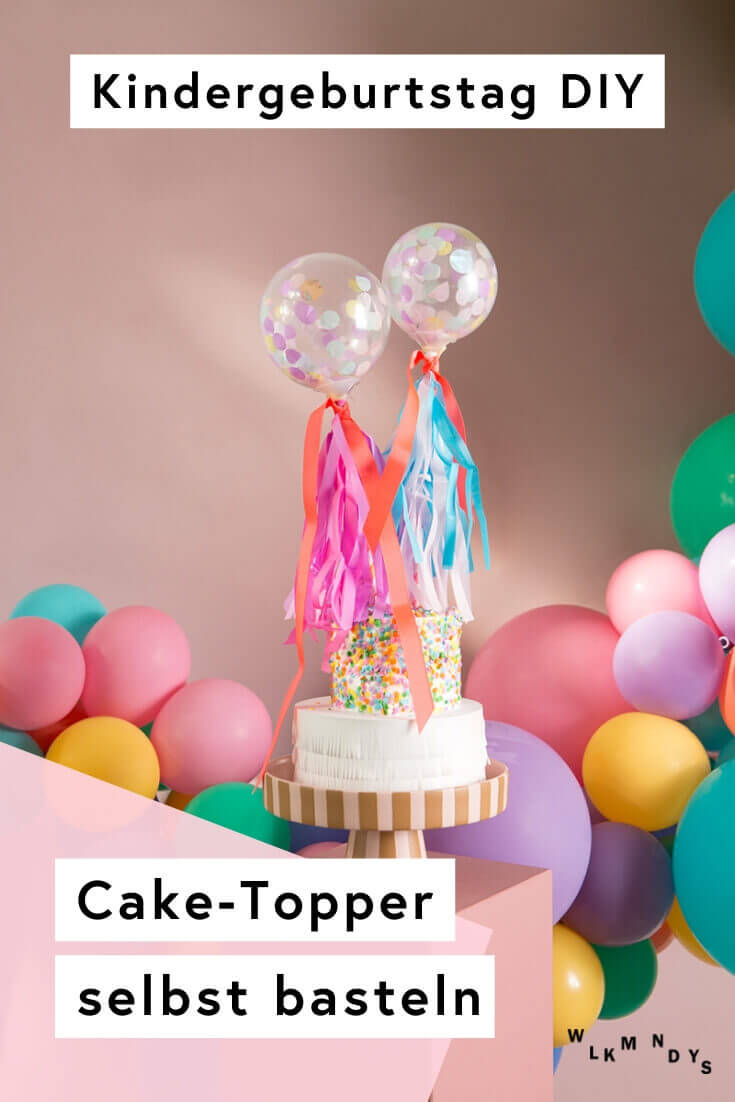 Cake Topper für den Kindergeburtstag easypeasy selbst basteln