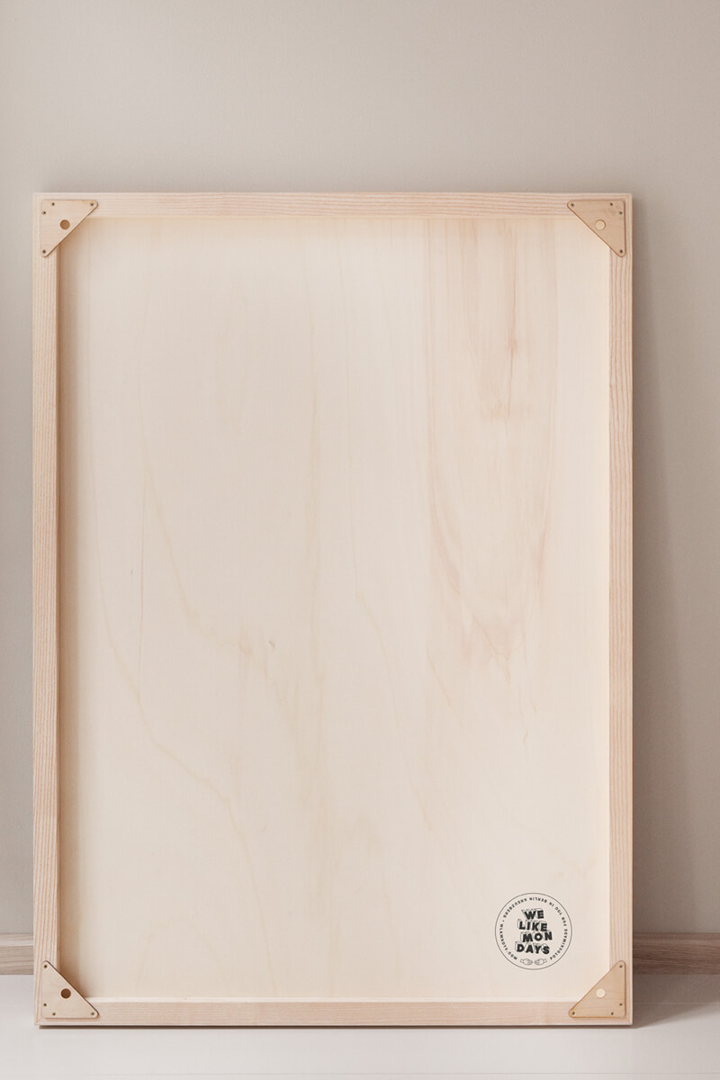 Magnetische Kreidetafel mit Massivholzrahmen – Bild 4