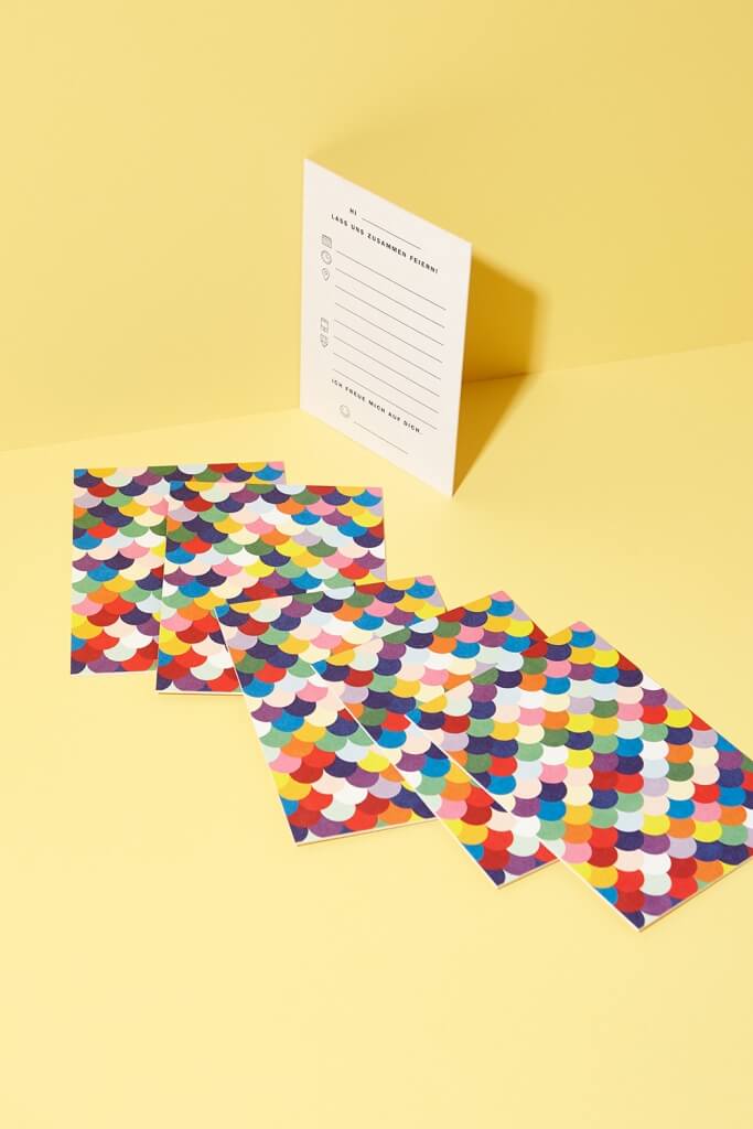 Einladungskarten Set Muschel