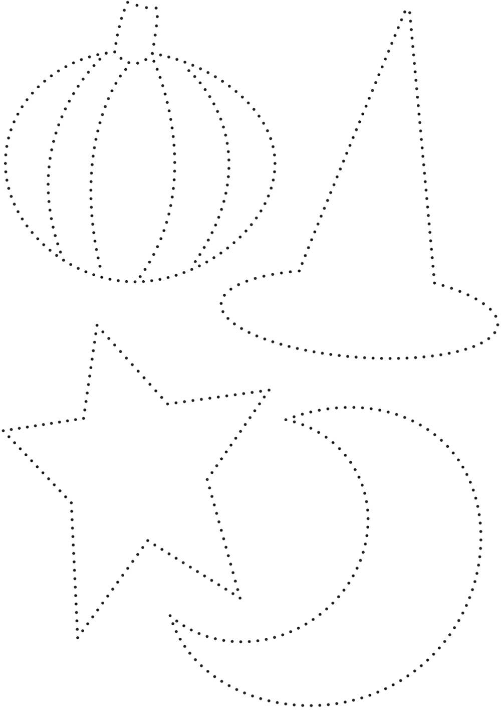 Eine Halloween Prickelvorlage Fur Gruselig Susse Girlanden