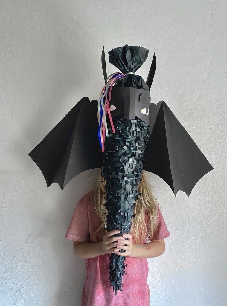 Fledermaus Schultüte basteln