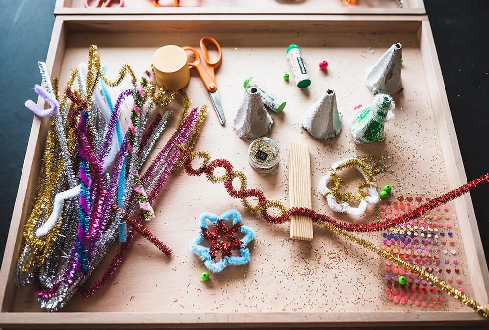 Baumschmuck für draußen basteln