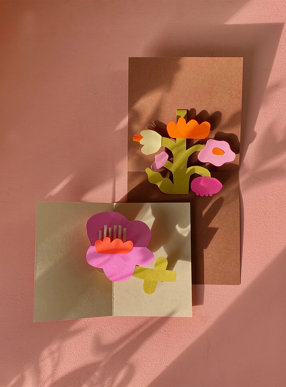 Blumen Pop-Up Karten basteln