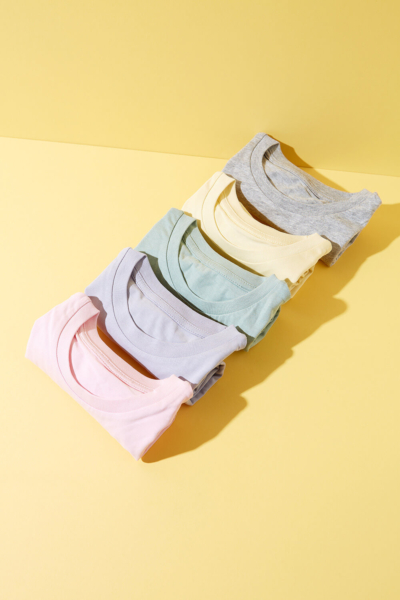 Kids Basic Shirts Pastellfarben