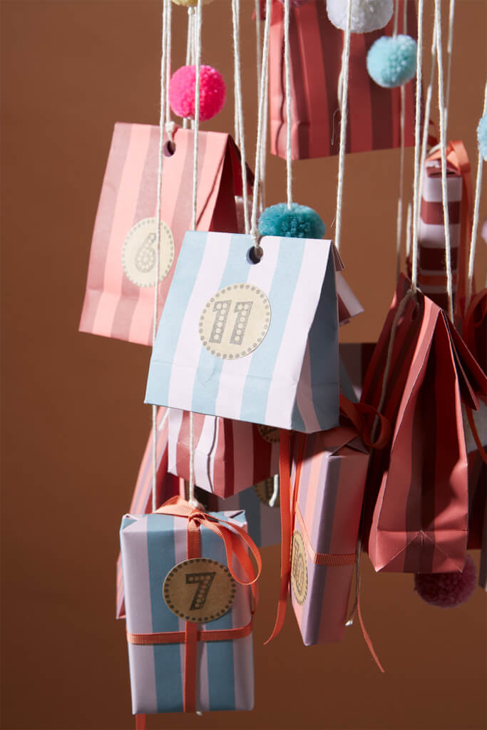 Karussell Adventskalender basteln