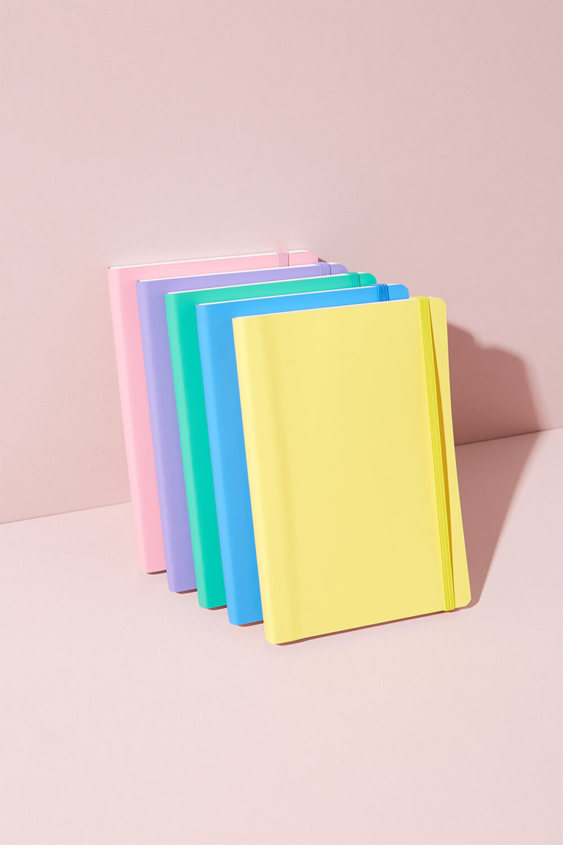 Lieblings-Notizbuch "Soft Touch" mit Gummi