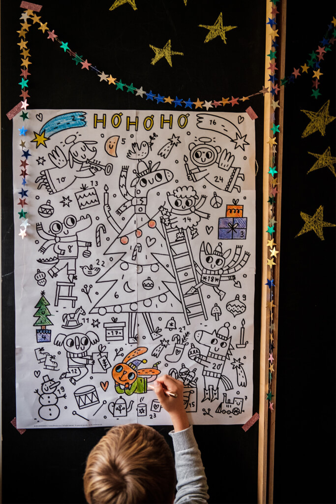 Mädchen Adventskalender zum Ausmalen: Kreativer Spaß für die Vorweihnachtszeit!