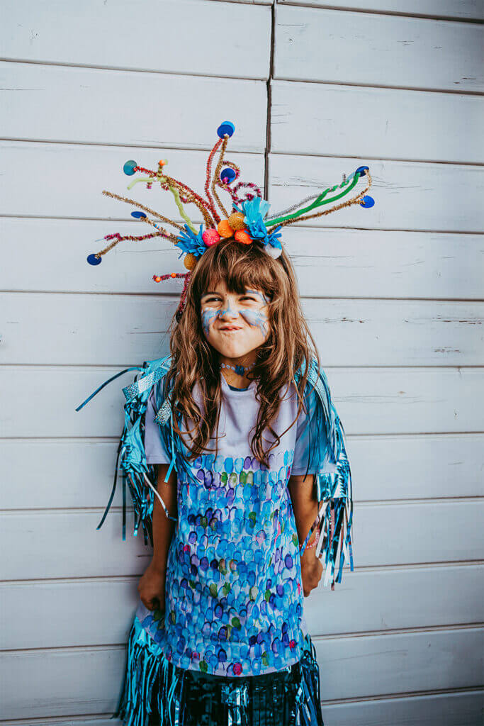 Fantasiekostüme mit Kindern basteln