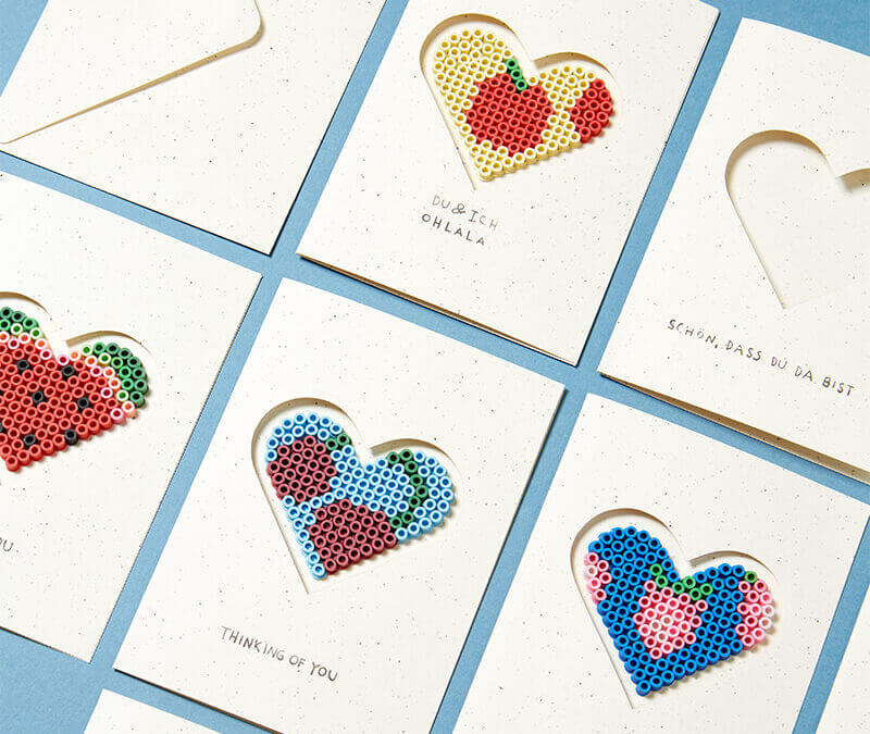 Love is in the air: Wir basteln Karten zum Valentinstag