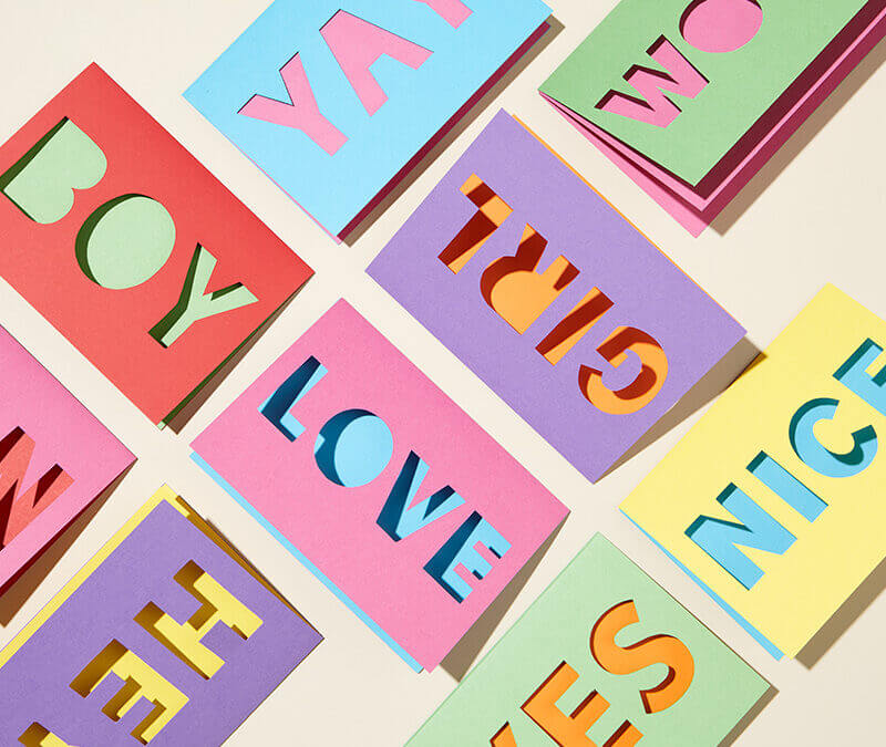 HEY, YAY, NICE: Wir basteln Cut-Out Karten
