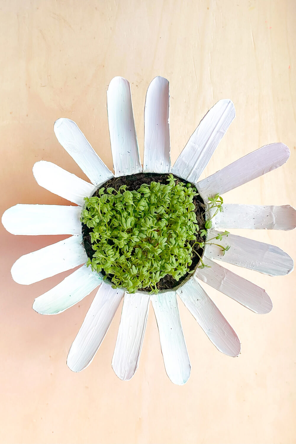 Upcycling Party! Wir basteln Blumentöpfe aus Milchkartons fürs Bienenbuffet.