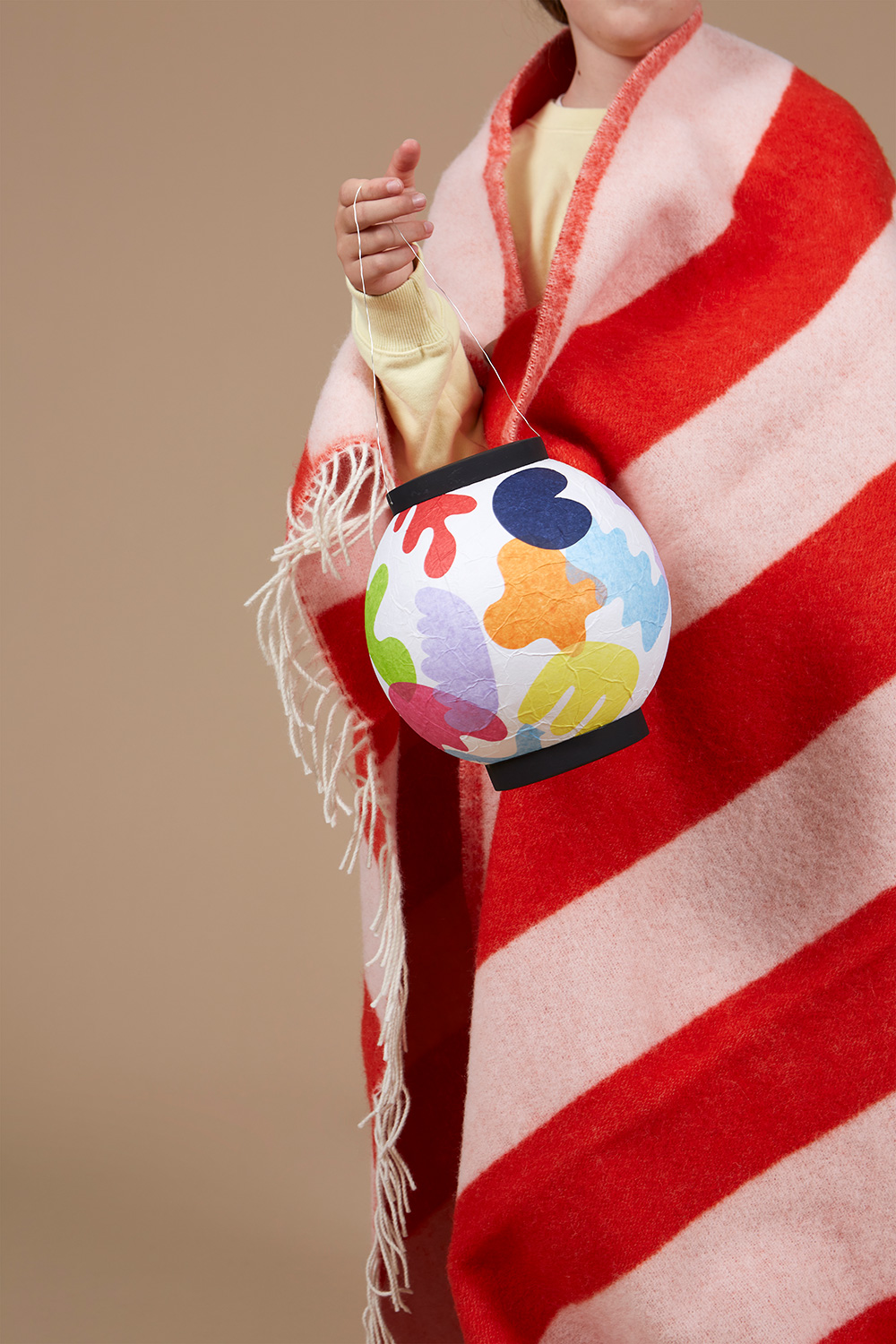 Laterne mit Luftballon basteln