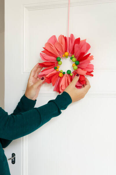 Türkranz Weihnachten basteln