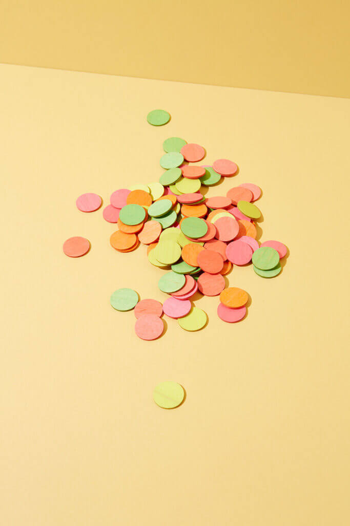 Konfettitaler Neon