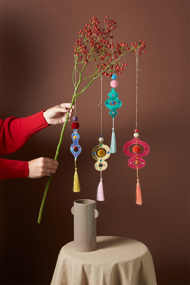 12 Stück Tieranhänger Weihnachten - Stoff Dackel Anhänger Für Baum