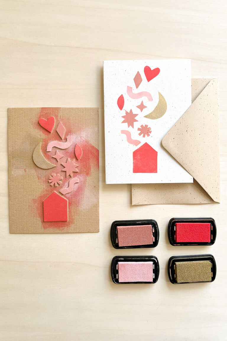 Weihnachtskarten mit Kindern basteln: 10 schöne DIY-Ideen