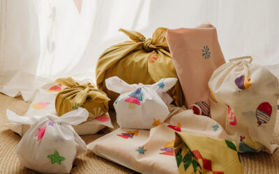 Furoshiki Anleitung: So verpackst du schöne Geschenke mit selbstbedrucktem Stoff