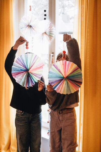 Bundle Bastelset "Regenbogenrad aus Pauspapier"