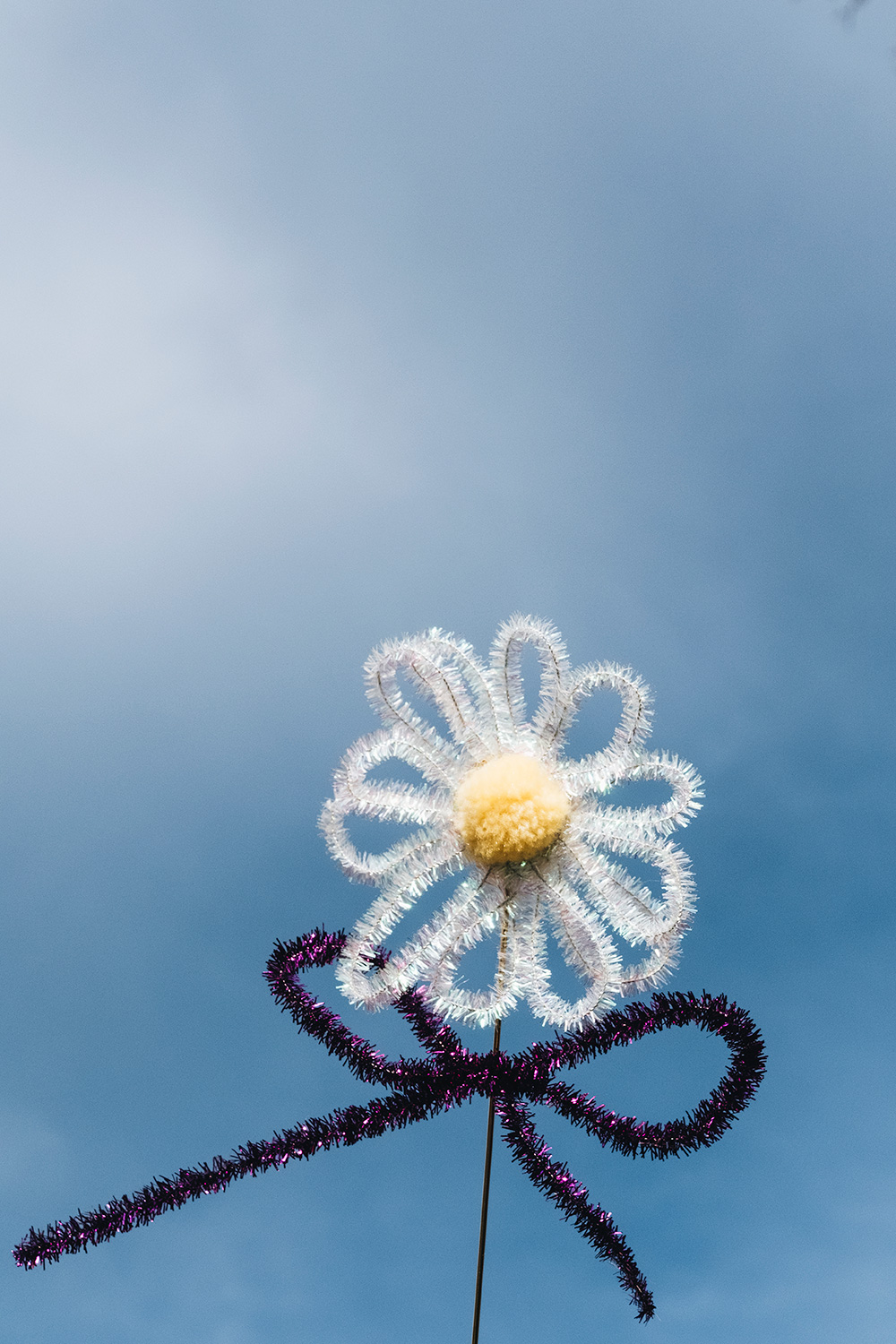 Pfeifenputzer-Blumen basteln