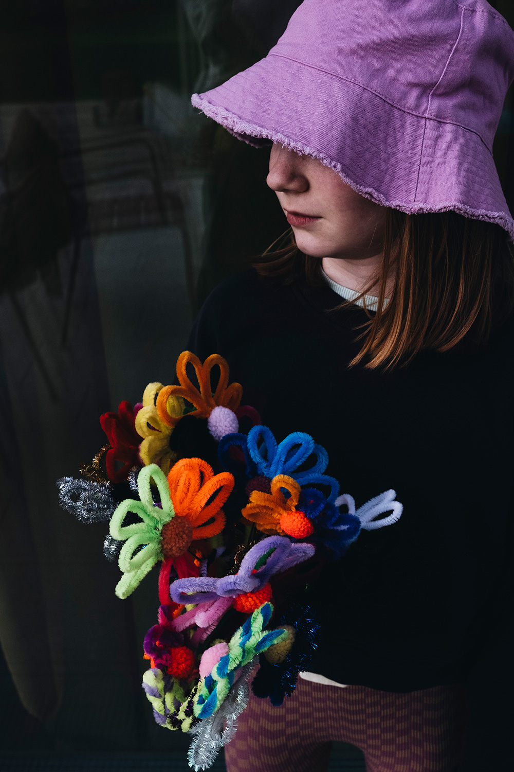 Pfeifenputzer-Blumen basteln leicht gemacht.