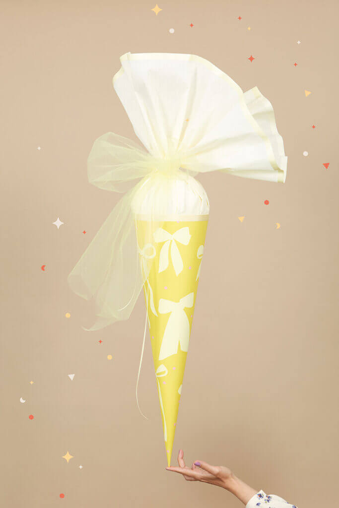 Schleifen-Schultüte basteln