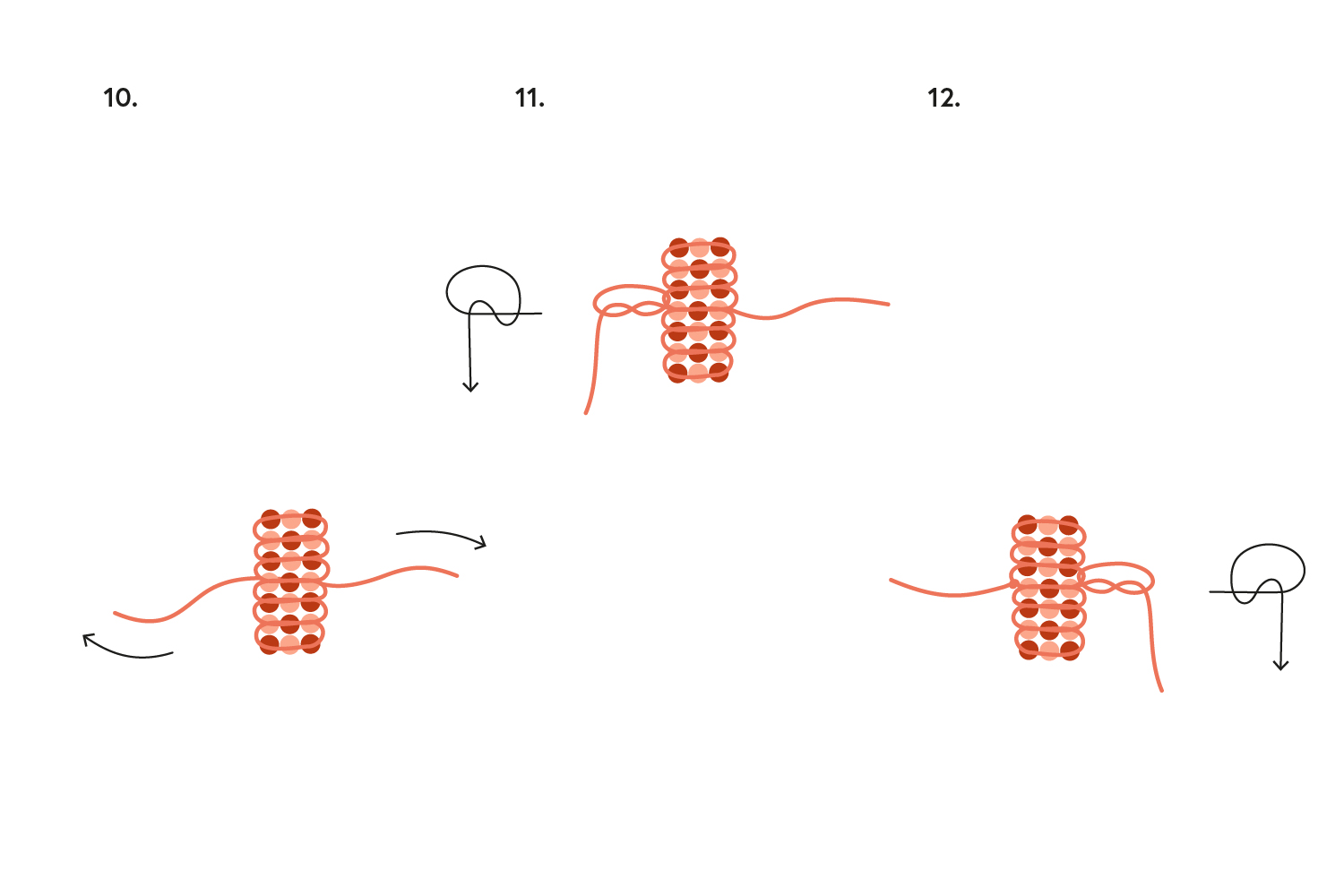 Wir fädeln Perlenringe aus Rocailles mit Step-by-Step-Anleitung.