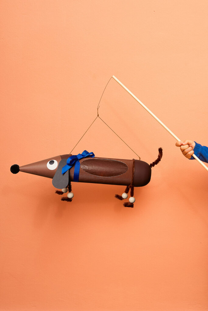 Dackel Laterne basteln