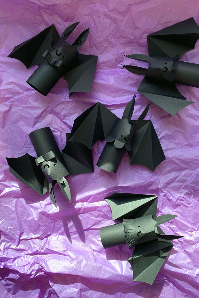 Fledermäuse basteln