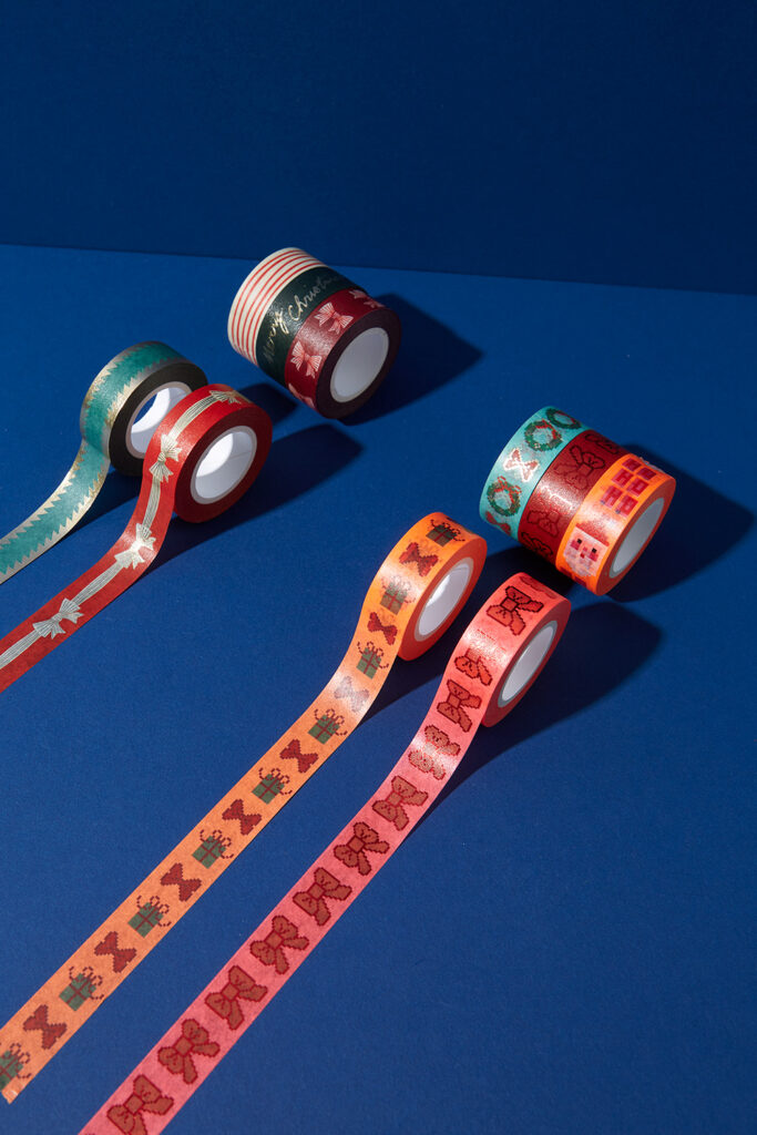 Tape-Set "Ho Ho Hot Foil & Neon Bow"