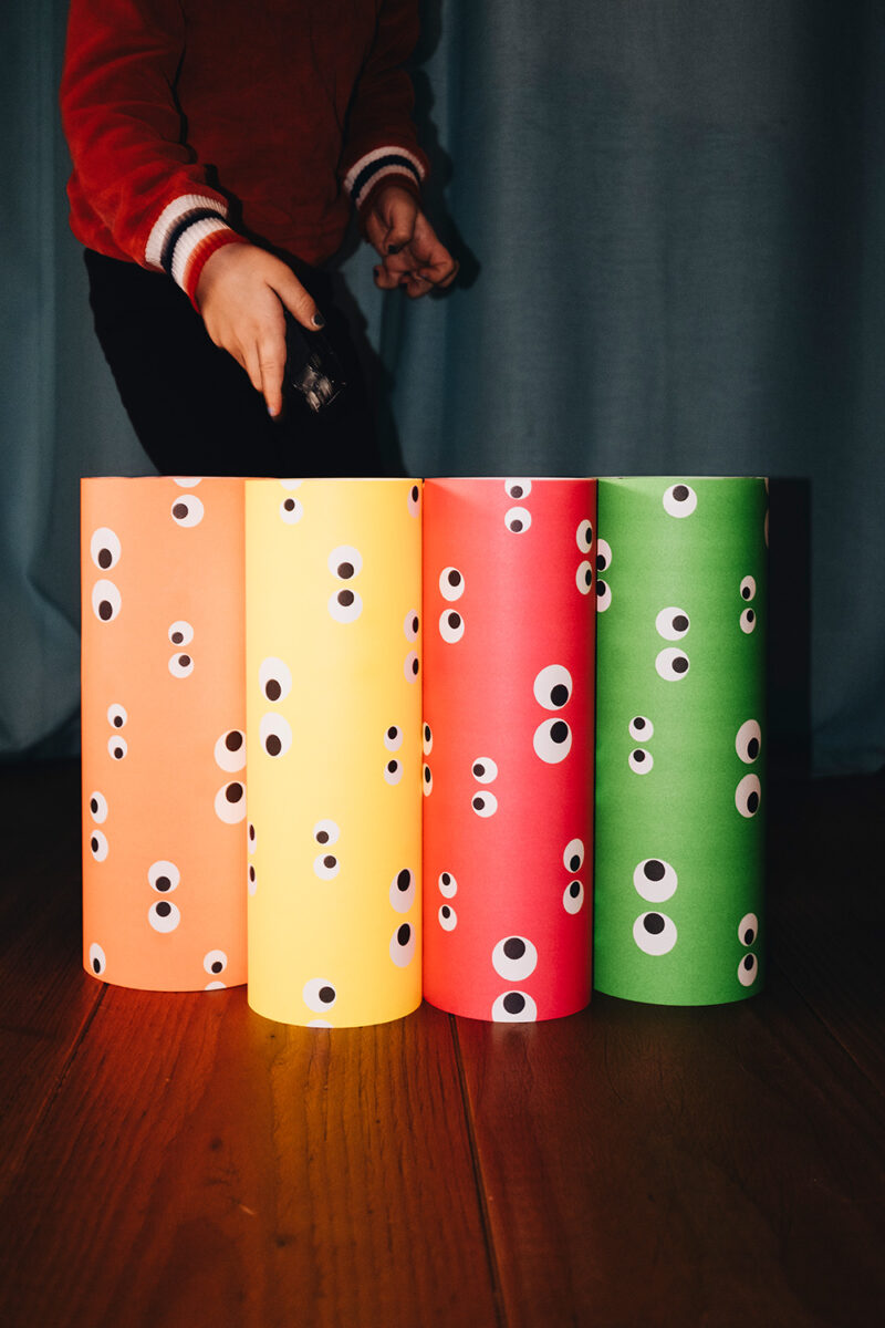 Geschenkpapier “Neon-Disco Eyes” Superset – 10 Bögen
