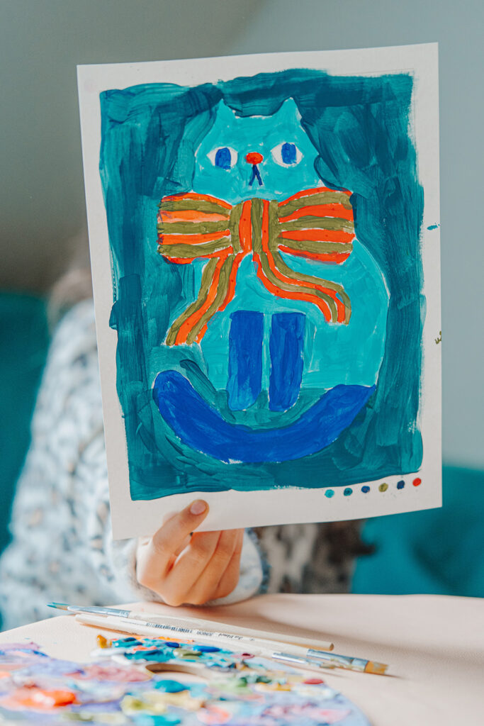 Lass uns malen nach Zahlen mit meinem neuen Vorlagenset "Merry Kitty Christmas".