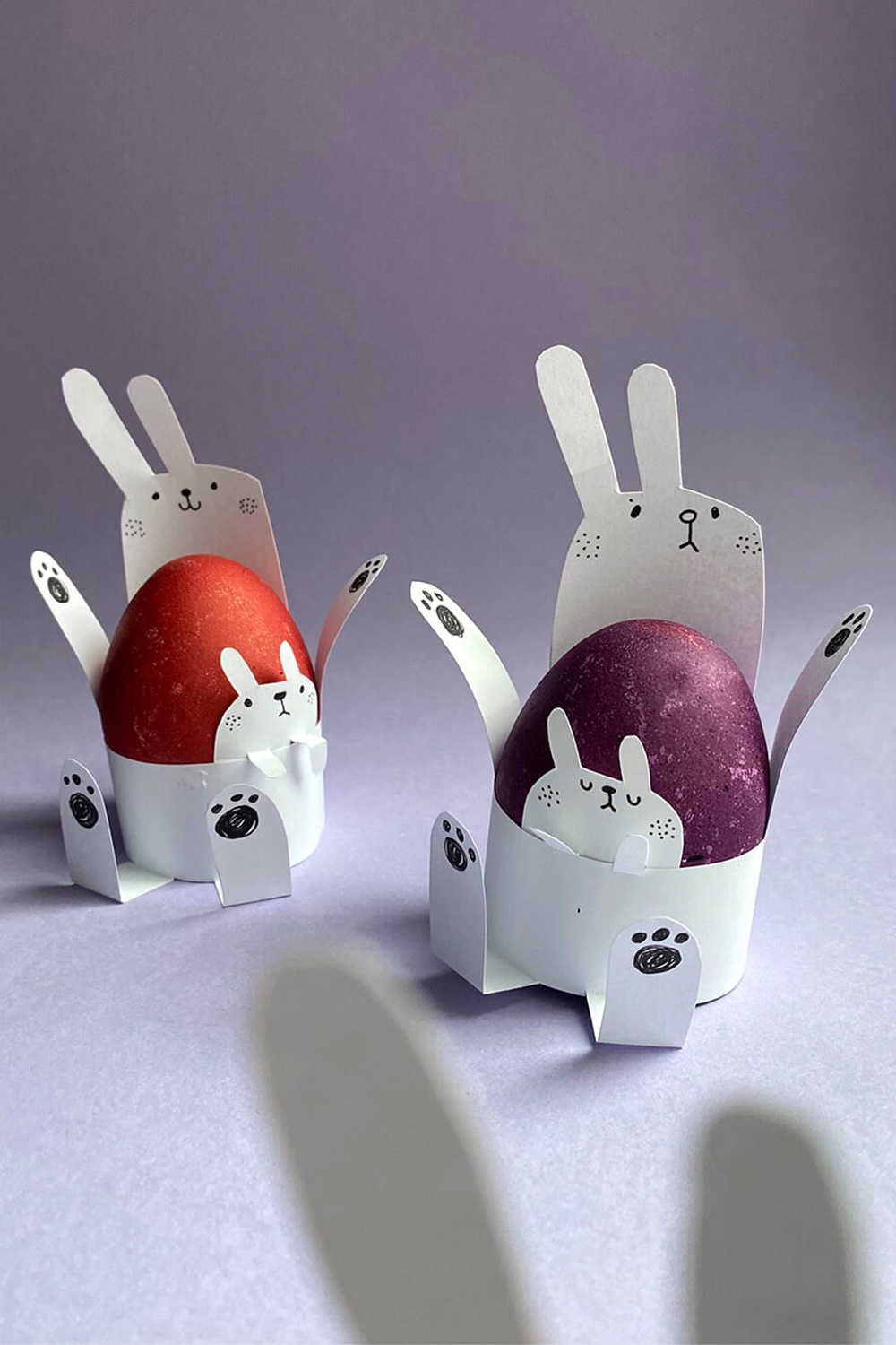 Osterhase Eierbecher basteln