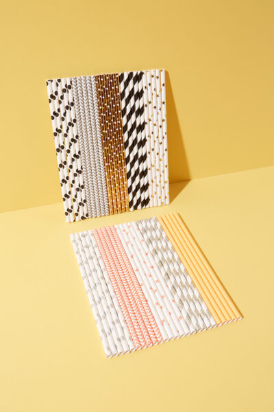 Papierstrohhalme Hot Foil Mix