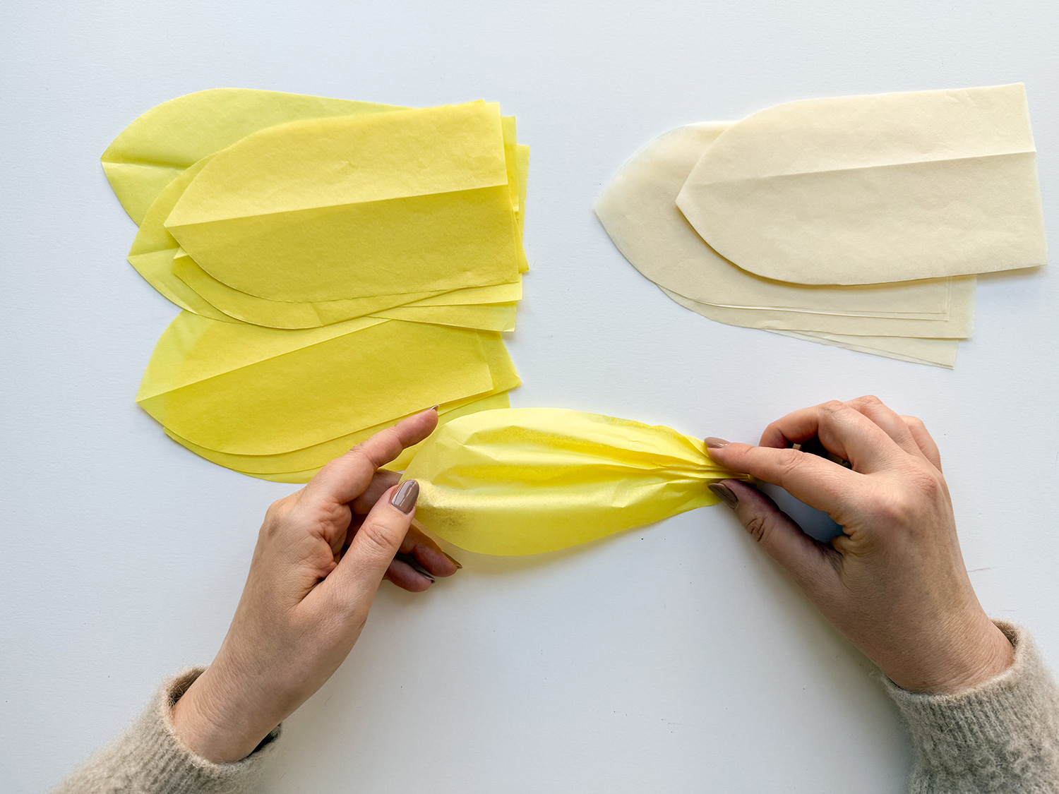 Lass uns eine Sonnenblumen-Laterne basteln.