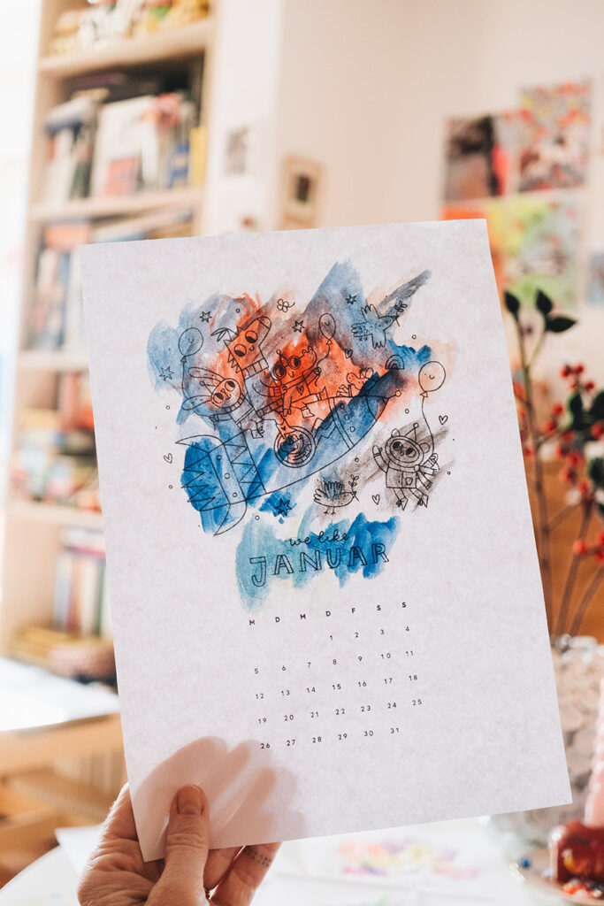 So schnell und einfach: Ausmalkalender für das neue Jahr selbst ausdrucken
