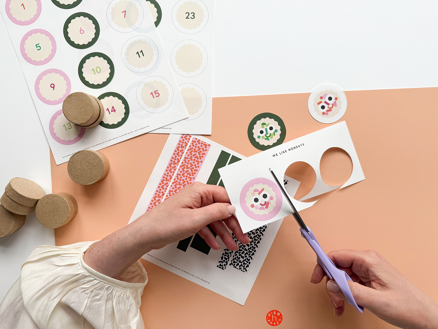 Lass uns einen Sushi-Adventskalender basteln.