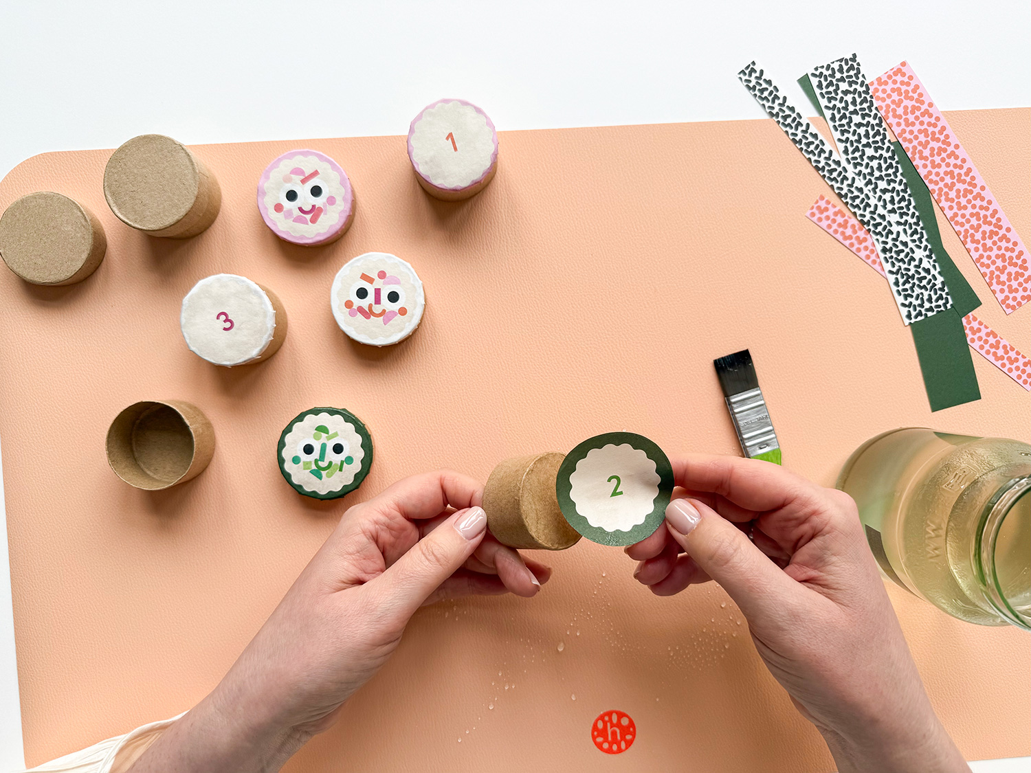 Lass uns einen Sushi-Adventskalender basteln.