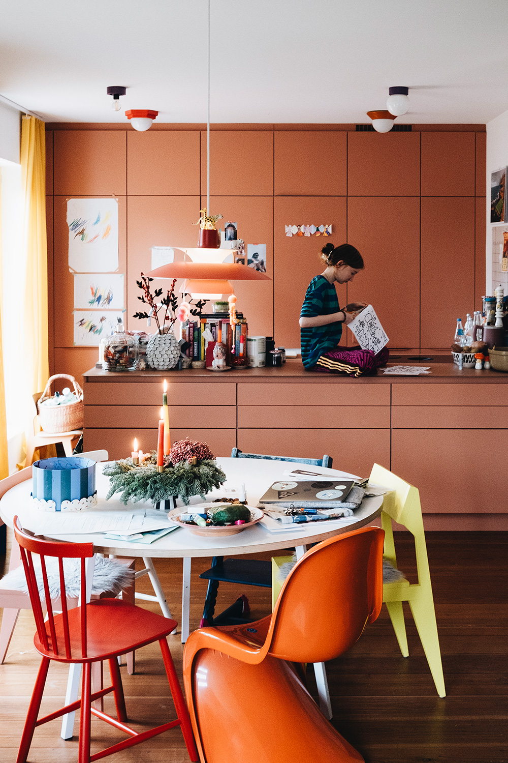 Winter-Ausmalposter "Let it snow"