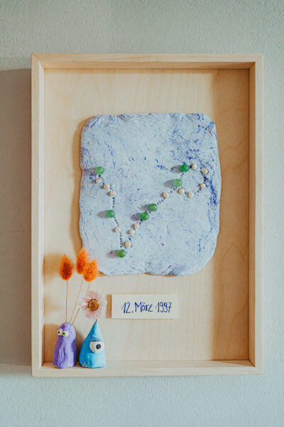 Lass uns Sternzeichen-Bilder basteln.