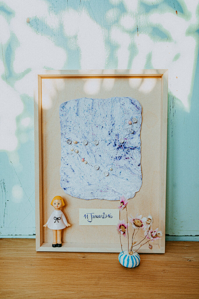 Lass uns Sternzeichen-Bilder basteln.