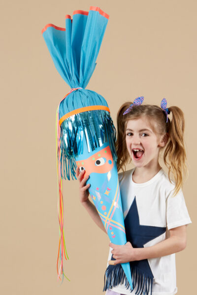 Bundle Bastelset "Superhero Schultüte" Türkis