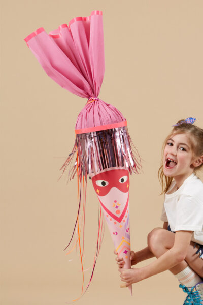 Bundle Bastelset "Superhero Schultüte" Rosa