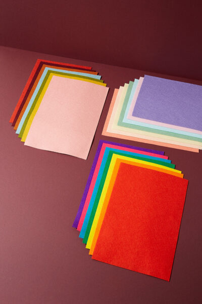 Wollfilzplatten “Pure Wool” Rainbow-Mix