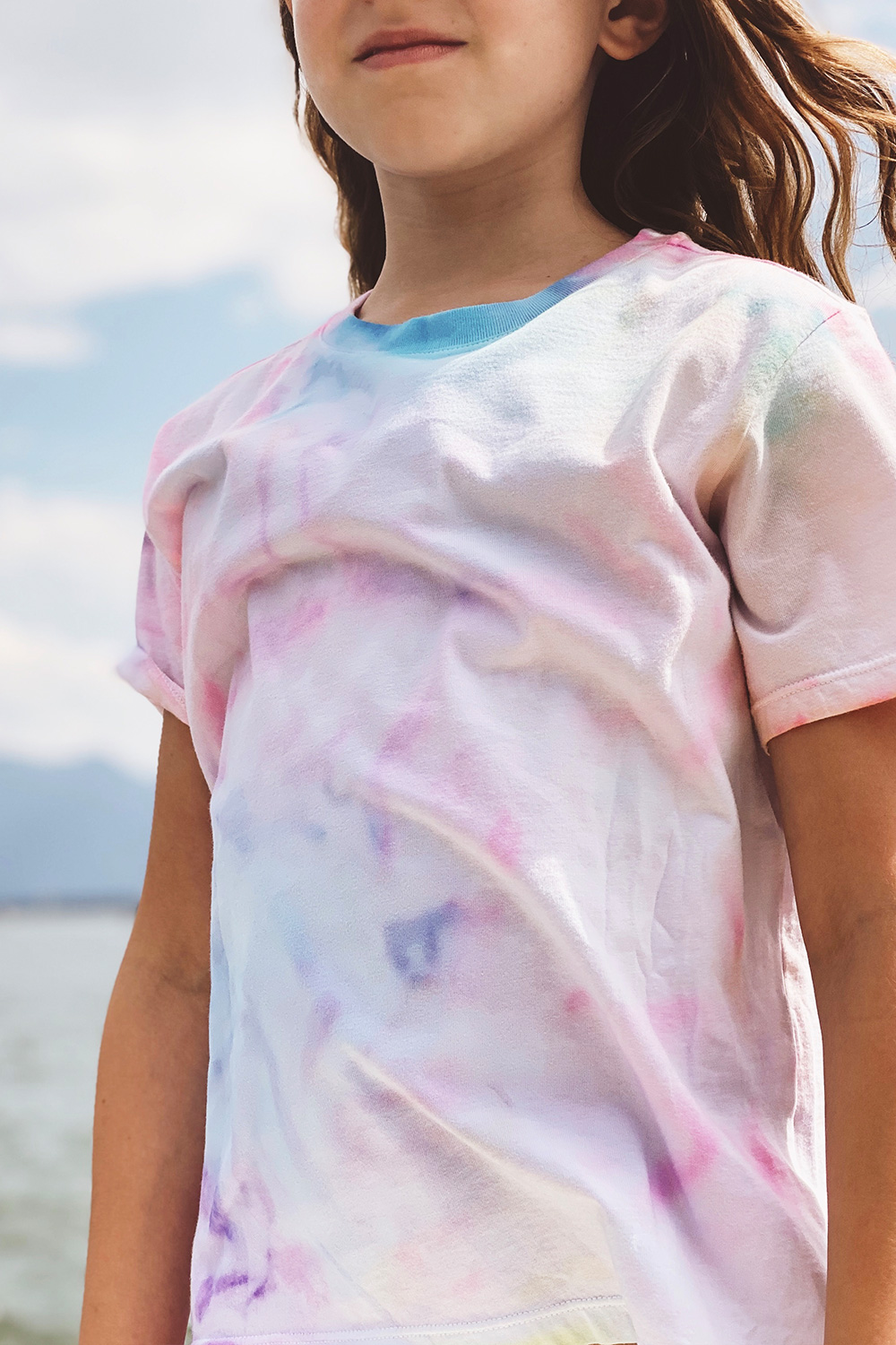 Batik-Technik mit Seidenpapier