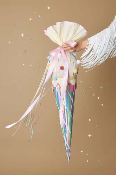 Bastelpaket (Mix & Match) Eis-Schultüte “Vanille-Erdbeer-Galaxy”